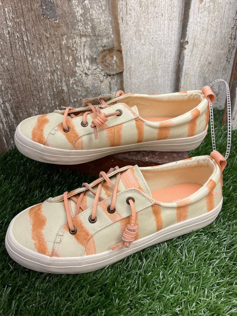 NEW Sperry Crest Vibe Rose Tie Dye Sneakers Women's 9